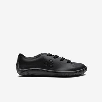 Black Kids' Vivobarefoot Addis School Casual Shoes | Philippines 0237EBCX